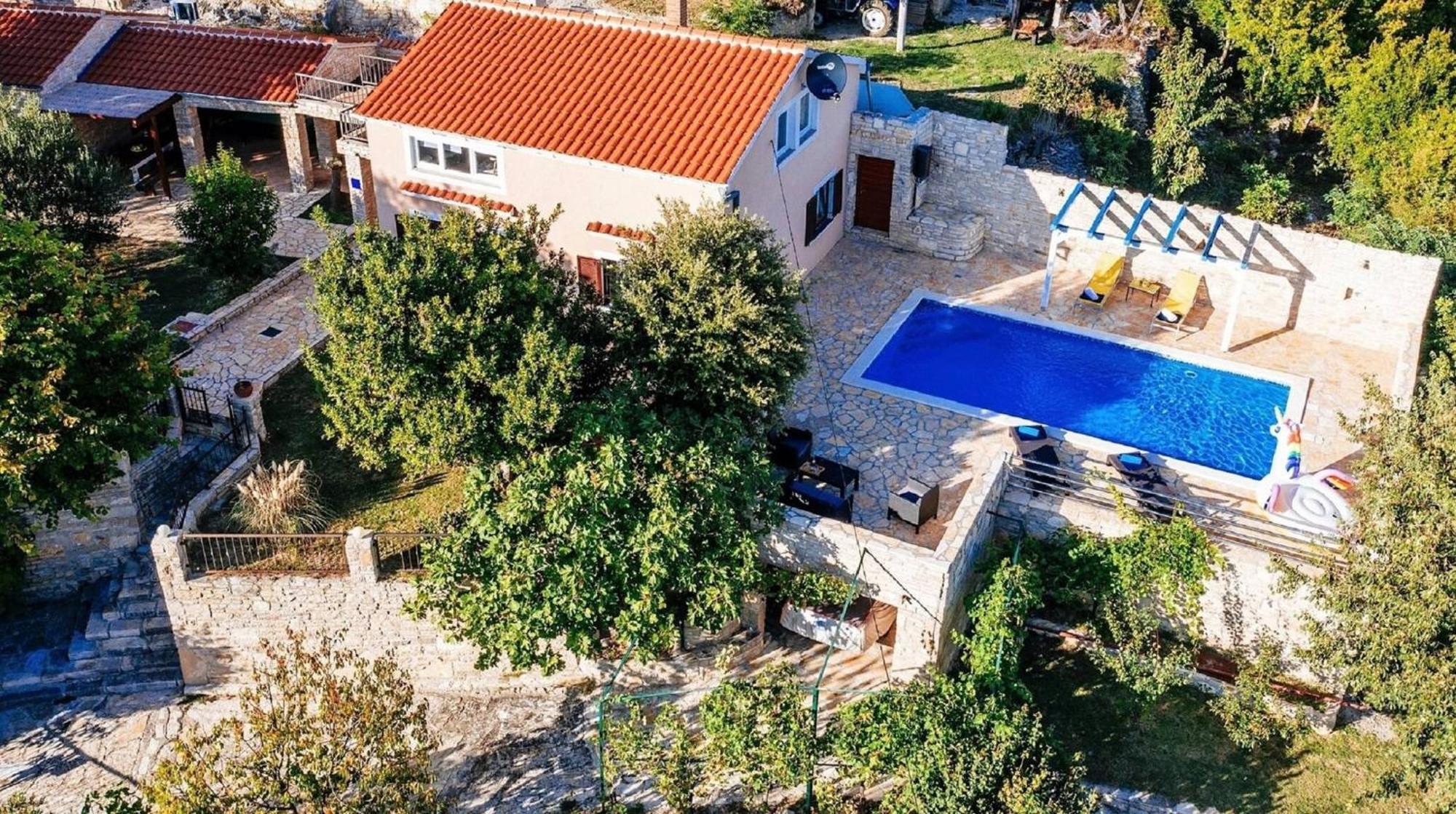 My Dalmatia - Holiday Home Korlat With Private Pool Benkovac Zewnętrze zdjęcie