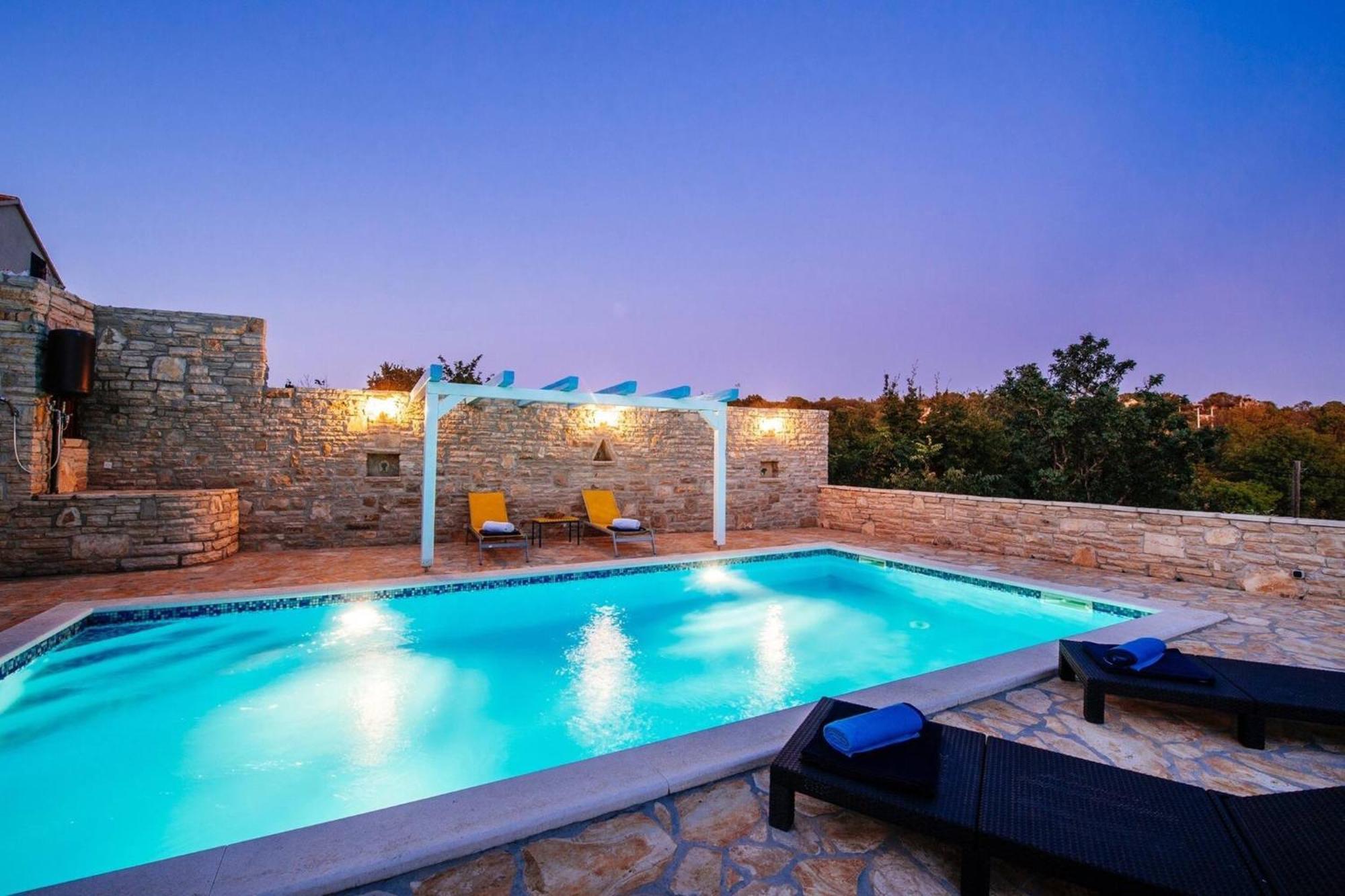 My Dalmatia - Holiday Home Korlat With Private Pool Benkovac Zewnętrze zdjęcie