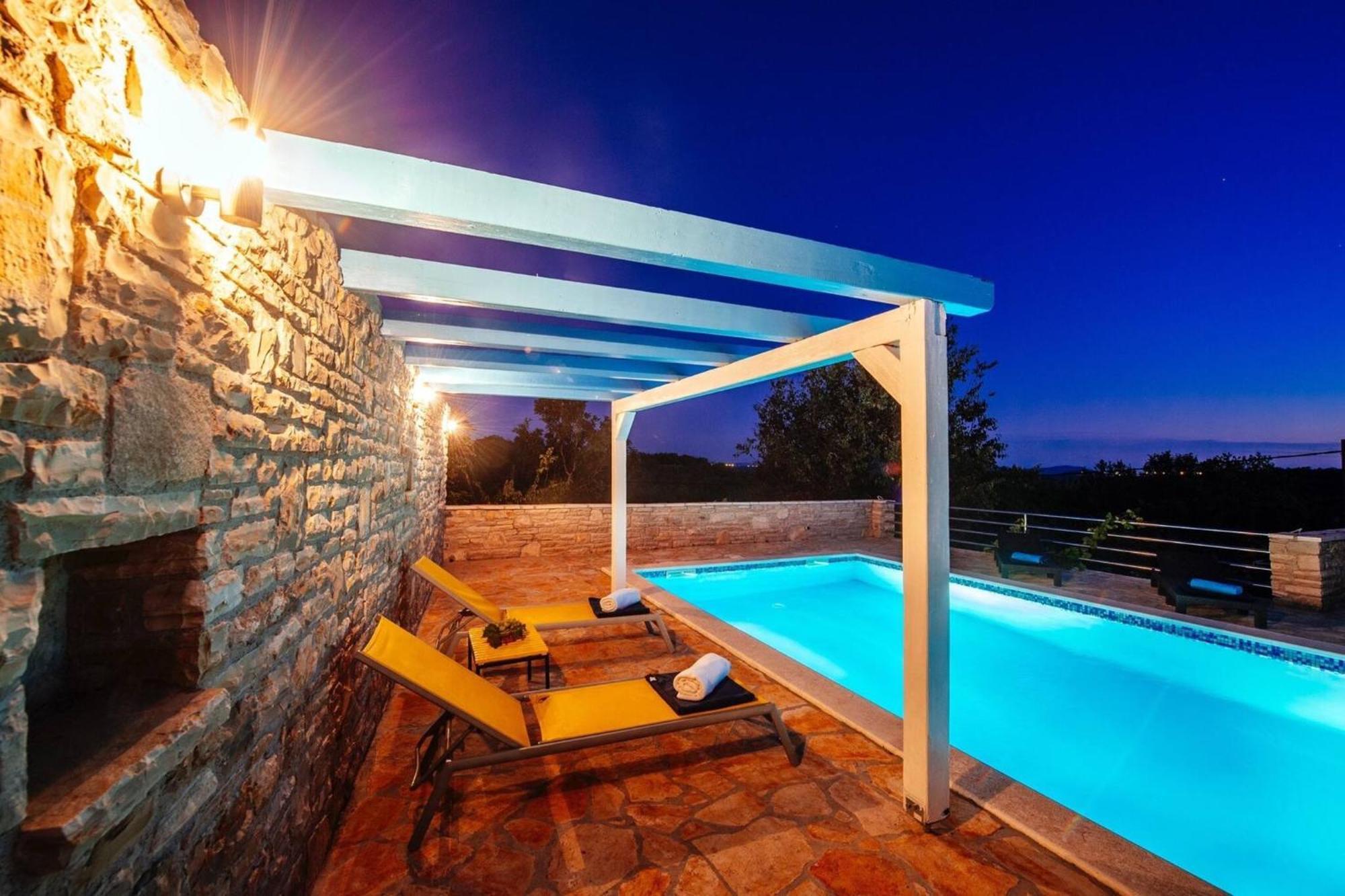My Dalmatia - Holiday Home Korlat With Private Pool Benkovac Zewnętrze zdjęcie