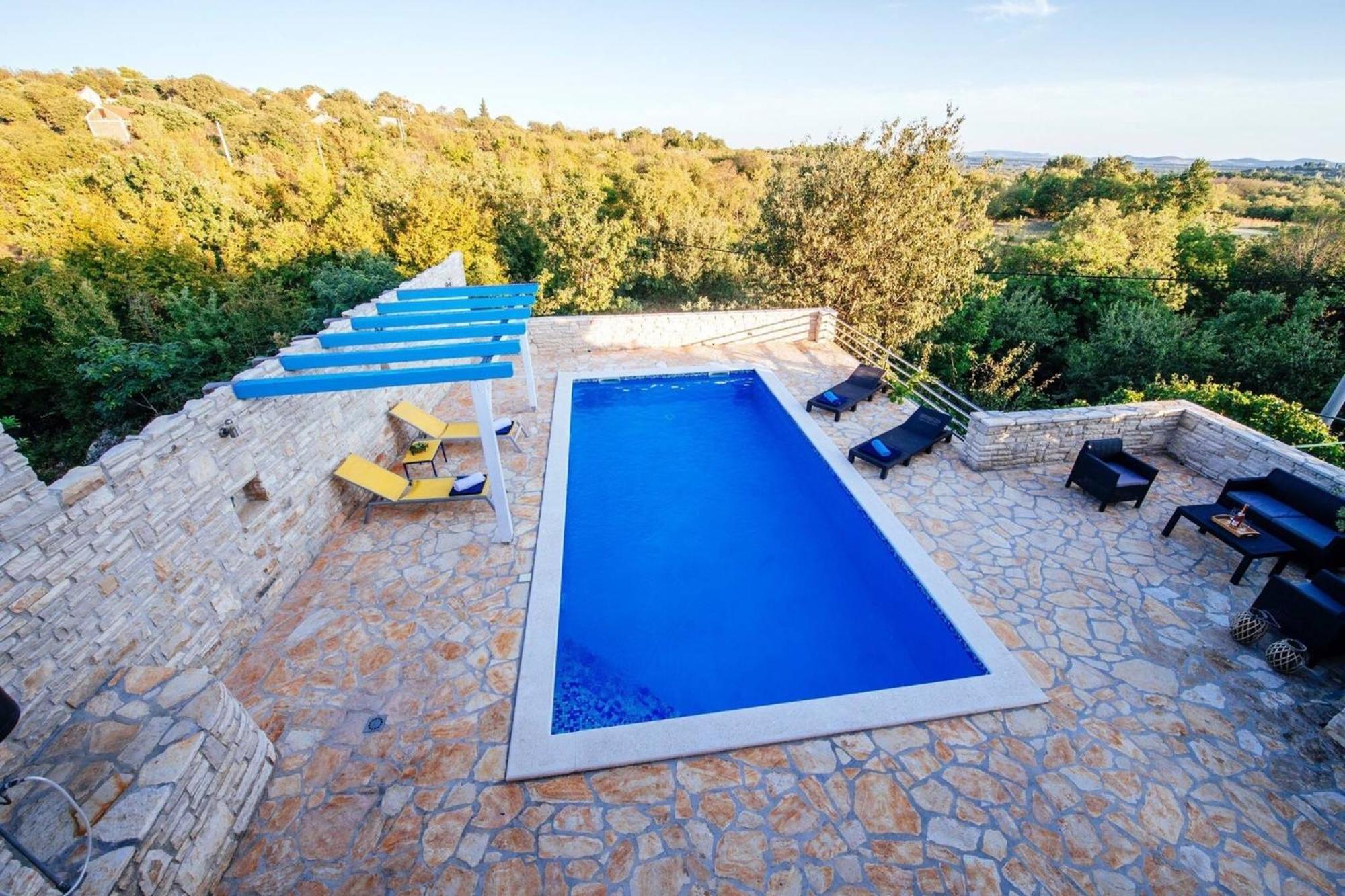 My Dalmatia - Holiday Home Korlat With Private Pool Benkovac Zewnętrze zdjęcie