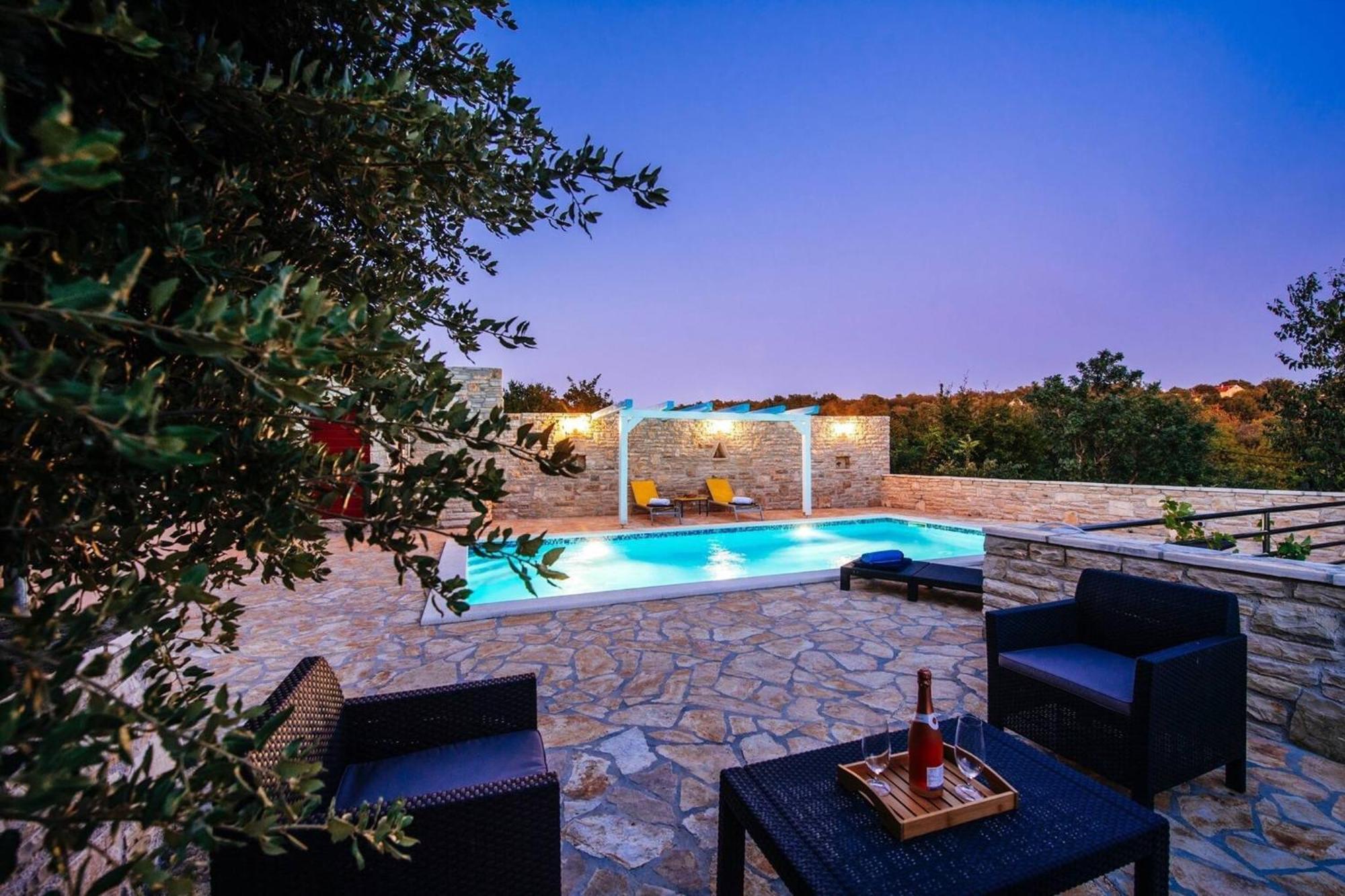 My Dalmatia - Holiday Home Korlat With Private Pool Benkovac Zewnętrze zdjęcie